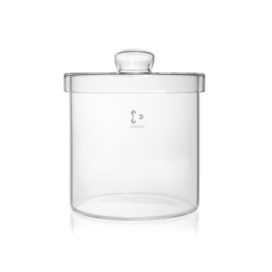DURAN® Cylinder, with knobbed lid, polished rim, 210 x 210 mm, 6000 ml