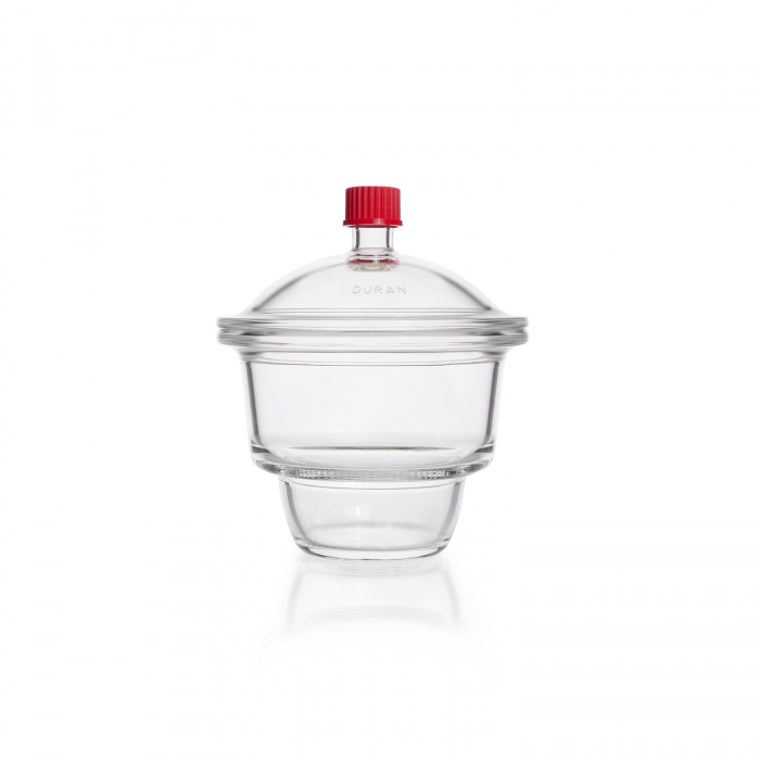 DURAN® Desiccator with ""MOBILEX"" lid, with screw thread and screw-closure cap