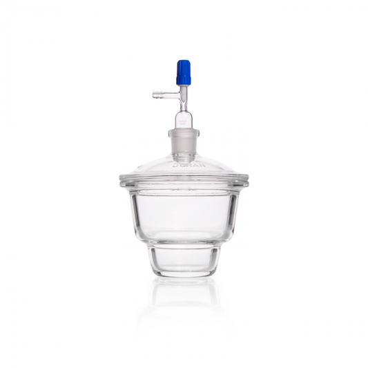 DURAN® Desiccator with plane flange and Novus NS junction, tubulature in  id, D