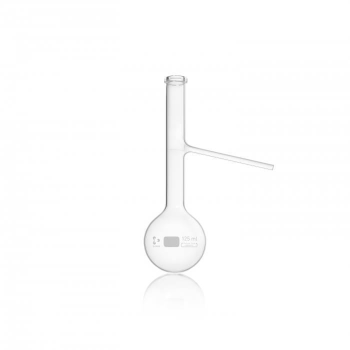DURAN® Engler Flask with formed flanged rim, 125 ml, complies with  ASTM D86 an