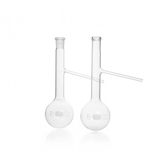 DURAN® Engler Flask with standard ground joint NS 19/26, 125 ml, complies with