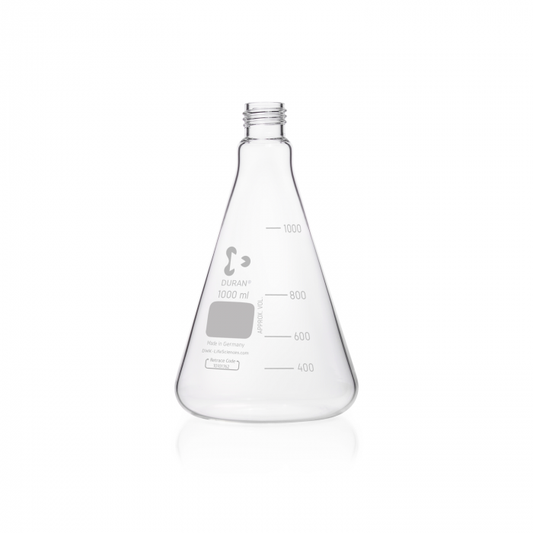 DURAN® Erlenmeyer flask, graduated, GL 32, 1000 ml