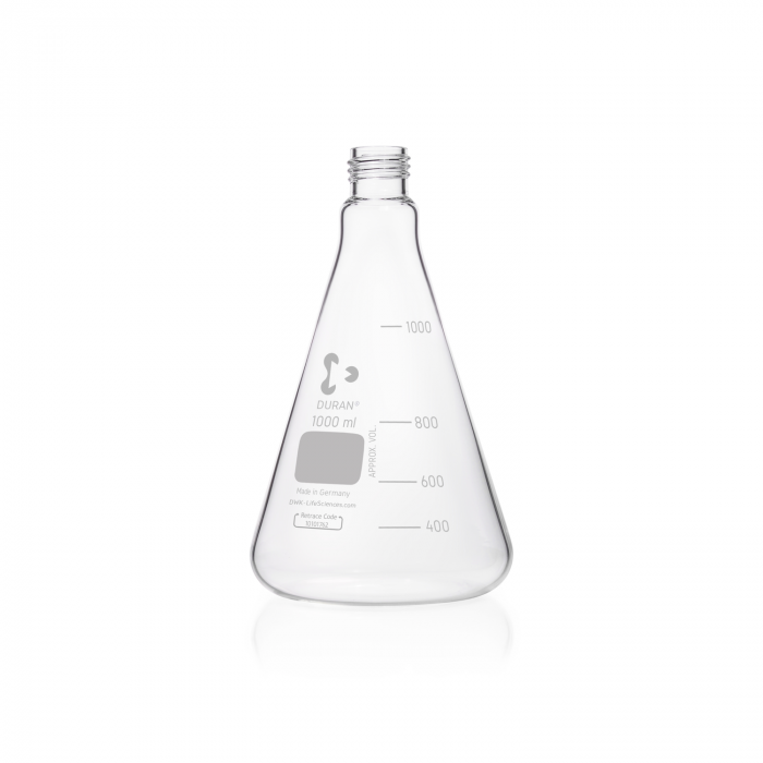 DURAN® Erlenmeyer flask, graduated, GL 32, 1000 ml