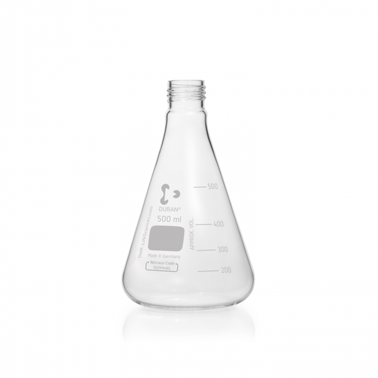 DURAN® Erlenmeyer flask, graduated, GL 32, 500 ml