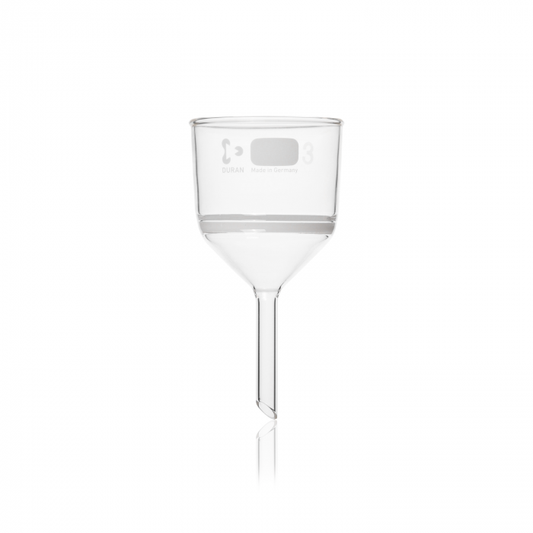 DURAN® Filter funnel, 125 ml, 17 D, filter disc d = 60 mm, porosity 2