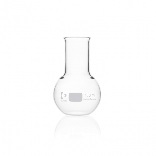 DURAN® Flat bottom flask, wide neck, with beaded rim, 100 ml
