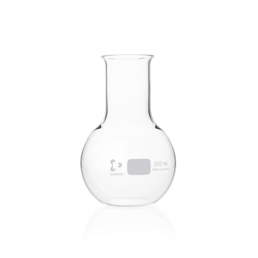 DURAN® Flat bottom flask, wide neck, with beaded rim, 500 ml