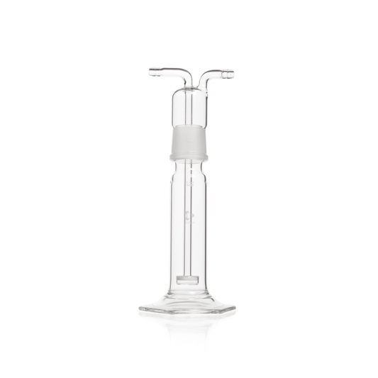 DURAN® Gas washing bottle, head with fritted disc with standard ground joint, 3