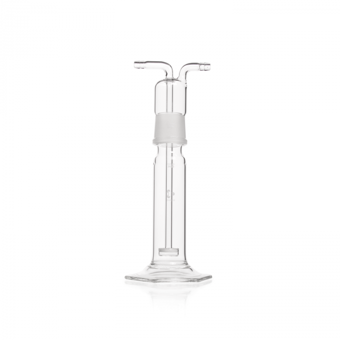 DURAN® Gas washing bottle, head with fritted disc with standard ground joint, 3