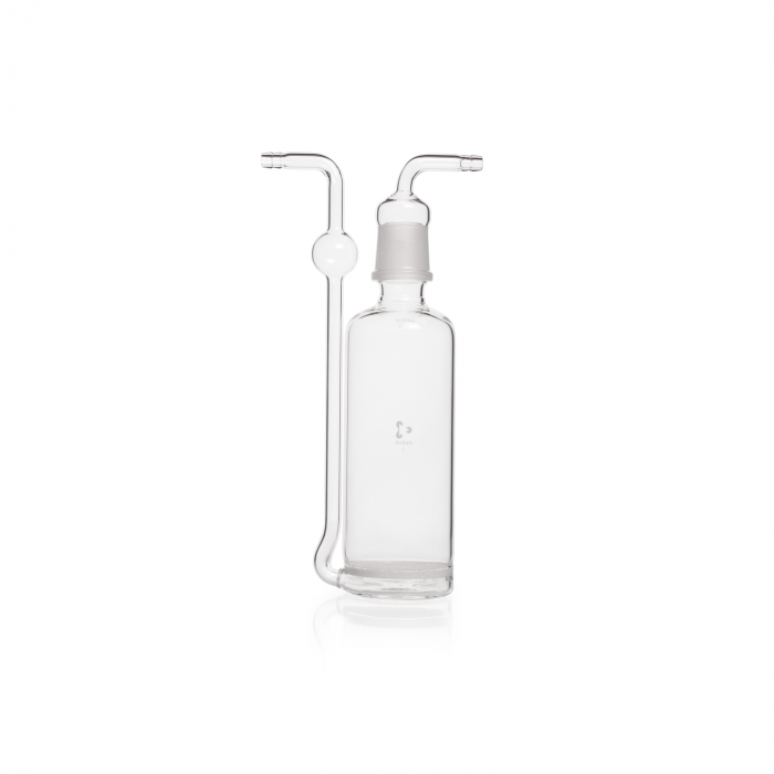 DURAN® Gas washing bottle, head with fritted disc with standard ground joint, 3