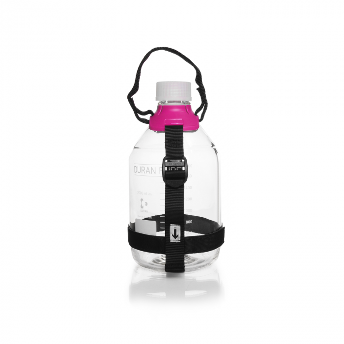 DURAN® GL 45 Bottle Carrying System Small PP Purple Complete