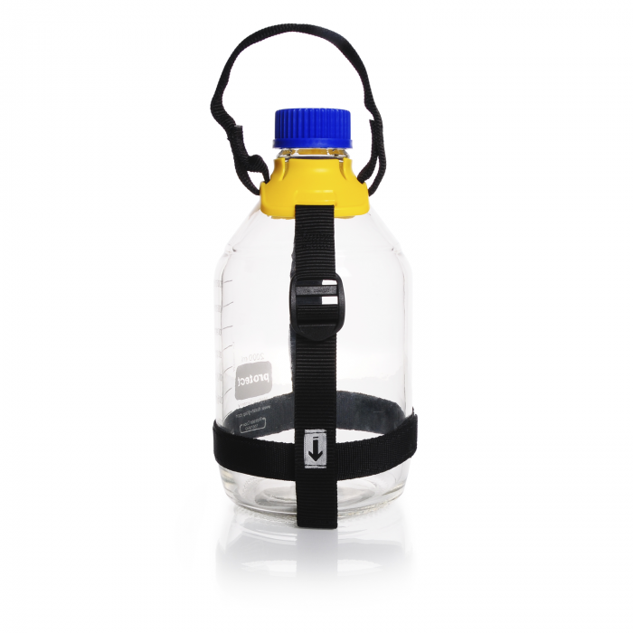 DURAN® GL 45 Bottle Carrying System Small PP Yellow Complete