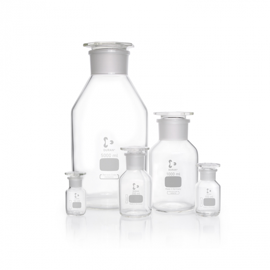 DURAN® Glass Bottles, reagent, wide neck, with NS 85/55, clear, with standard g