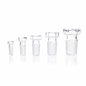 DURAN® glass stoppers, ground conical, for 100 ml reagent Glass Bottles, NS 19/