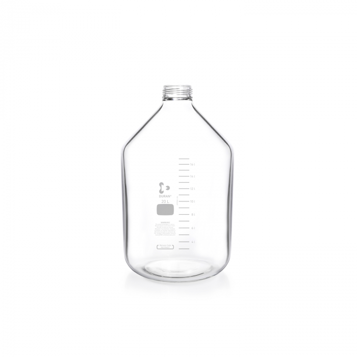 DURAN® GLS 80 Production Bottle, wide-neck, clear, increased wall thickness, wi