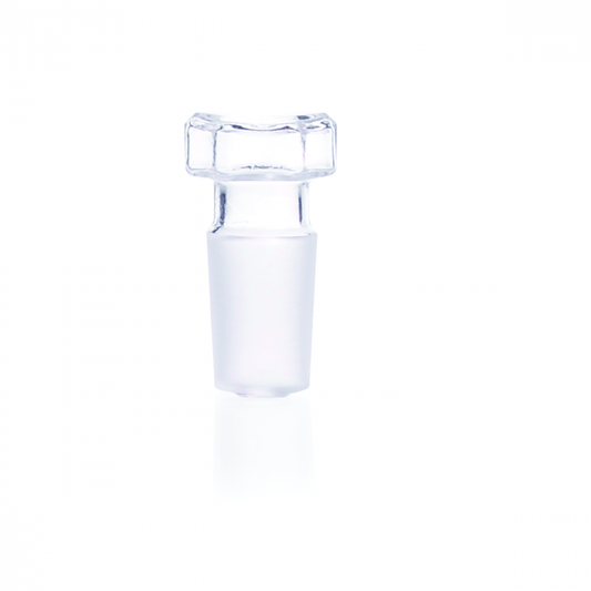 DURAN® Hexagonal stoppers, flat, diamond ground, NS 19/26
