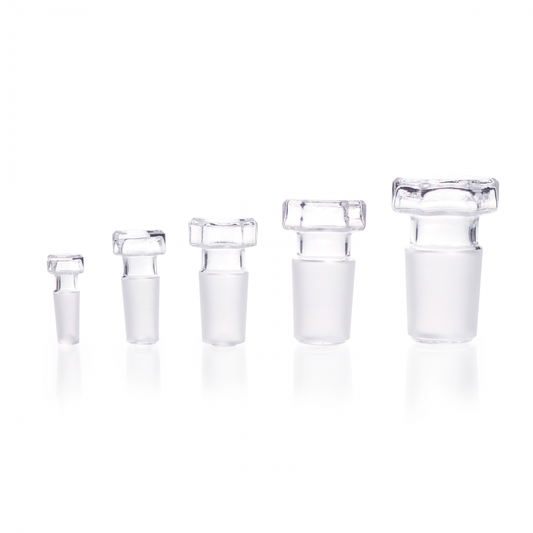 DURAN® Hexagonal stoppers, flat, ground, NS 29.2/32 with "safety groove"