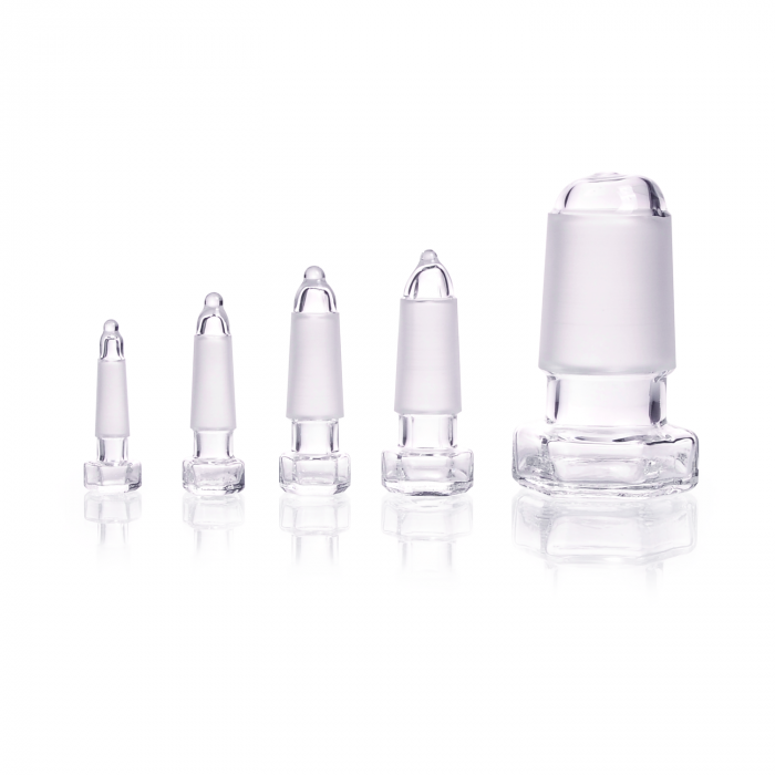 DURAN® Hexagonal stoppers, pointed, diamond ground, NS 45/40