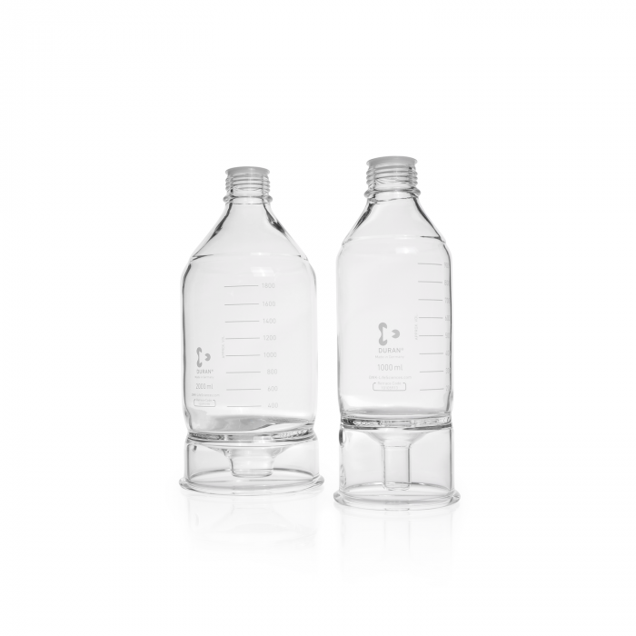 DURAN® HPLC reservoir bottle, clear, conical base, GL 45, 2000 ml