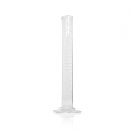 DURAN® Measuring cylinder, hexagonal base, class B, white graduation, 250 ml