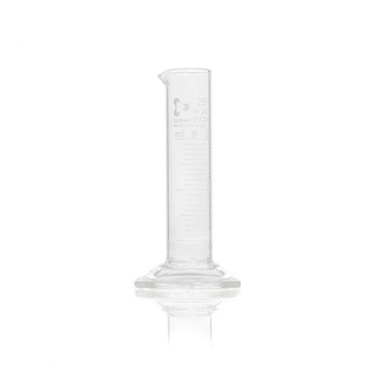 DURAN® Measuring cylinder, low form, with spout, hexagonal base, with graduatio