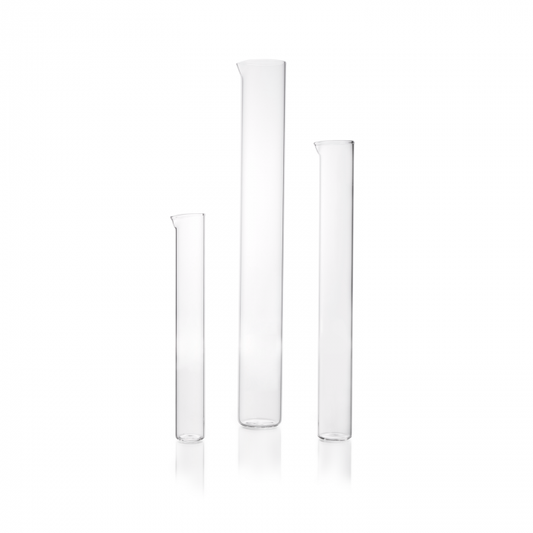 DURAN® Measuring cylinder, tall form, with spout, without graduation, without b