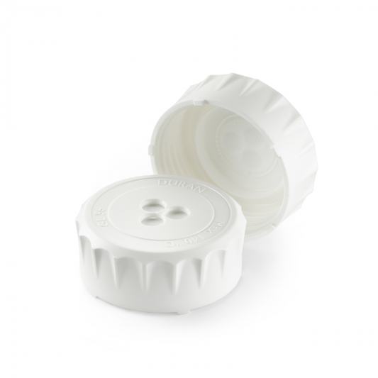 DURAN® Membrane screw cap, GL 56, PP, White, for DURAN® laboratory glass Glass