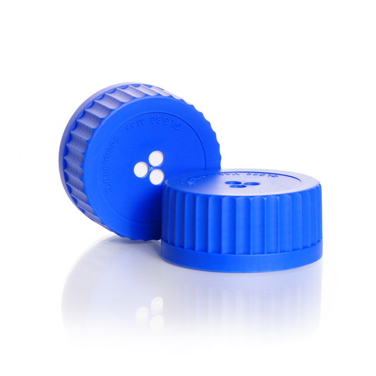 DURAN® Membrane screw cap, GLS 80®, PP, blue, for DURAN® laboratory glass Glass