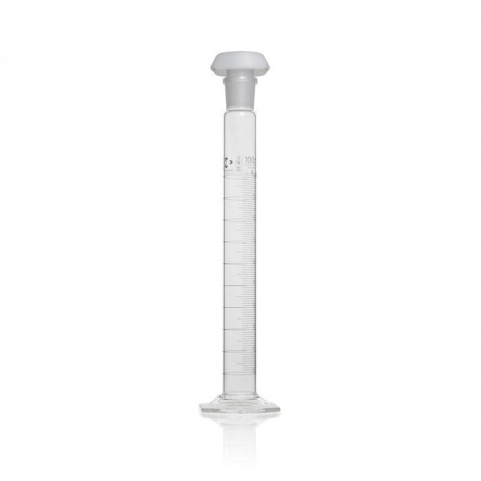 DURAN® Mixing cylinder, hexagonal base, class A, main points ring graduation, b