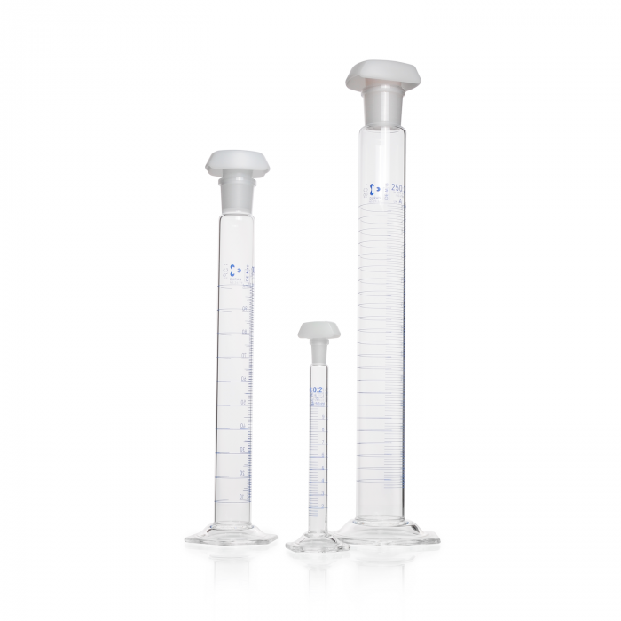 DURAN® Mixing cylinder, hexagonal base, class A, main points ring graduation, b