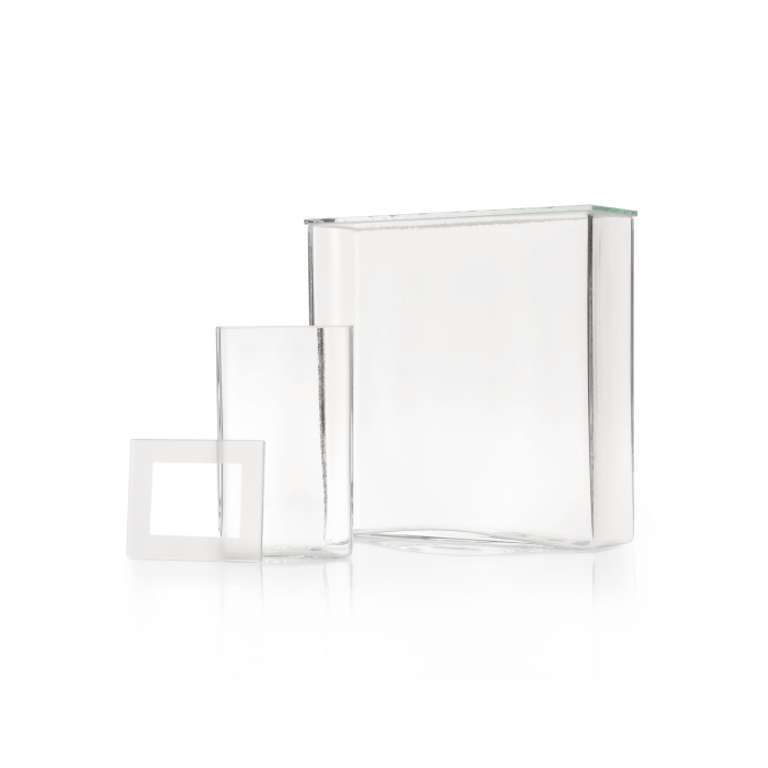 DURAN® Museum jar, with ground-in glass plate, 120 x 60 x 180 mm