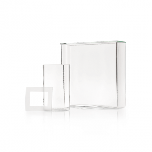 DURAN® Museum jar, with ground-in glass plate, 210 x 100 x 210 mm