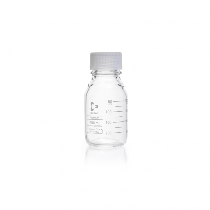 DURAN® Premium bottle, complete with pouring ring and screw cap (TpCh260), ther