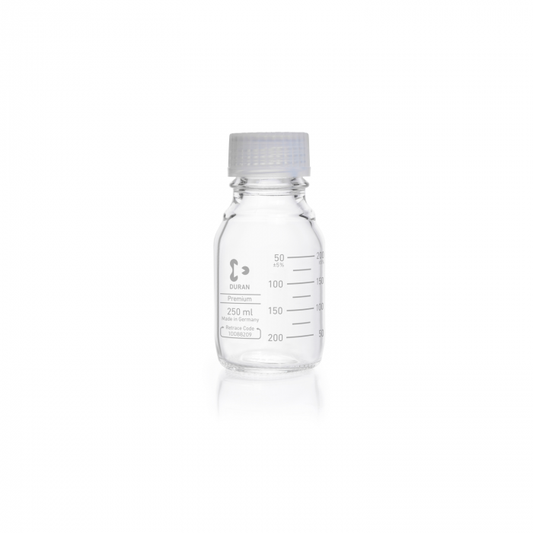 DURAN® Premium bottle, complete with pouring ring and screw cap (TpCh260), ther