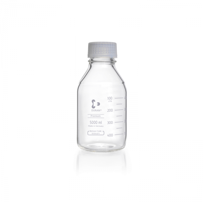 DURAN® Premium bottle, complete with pouring ring and screw cap (TpCh260), ther