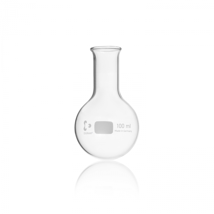 DURAN® Round bottom flask, narrow neck, with beaded rim, 100 ml