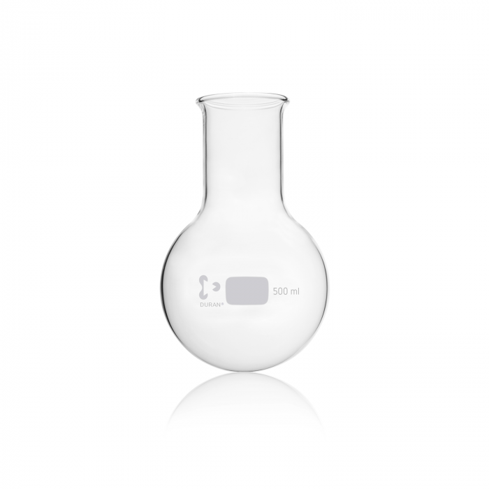 DURAN® Round bottom flask, wide neck, with beaded rim, 500 ml
