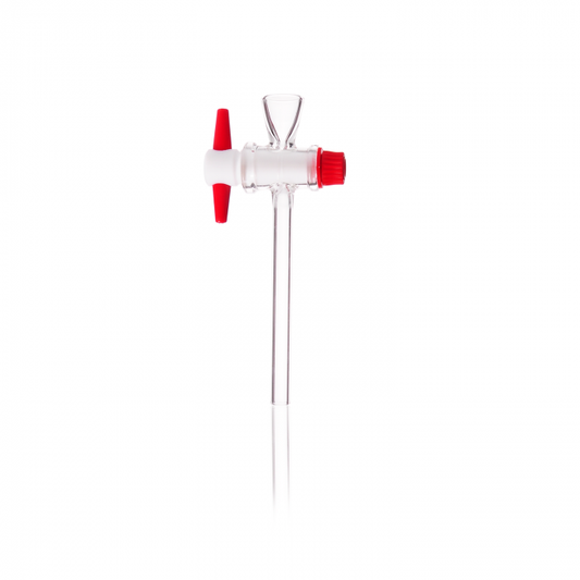 DURAN® Separating funnel stopcocks, with short inlet, with PTFE-keys, bore 4 mm
