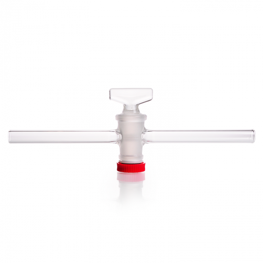 DURAN® Single way stopcocks, complete with DURAN® key with groove, bore 1.5mm,