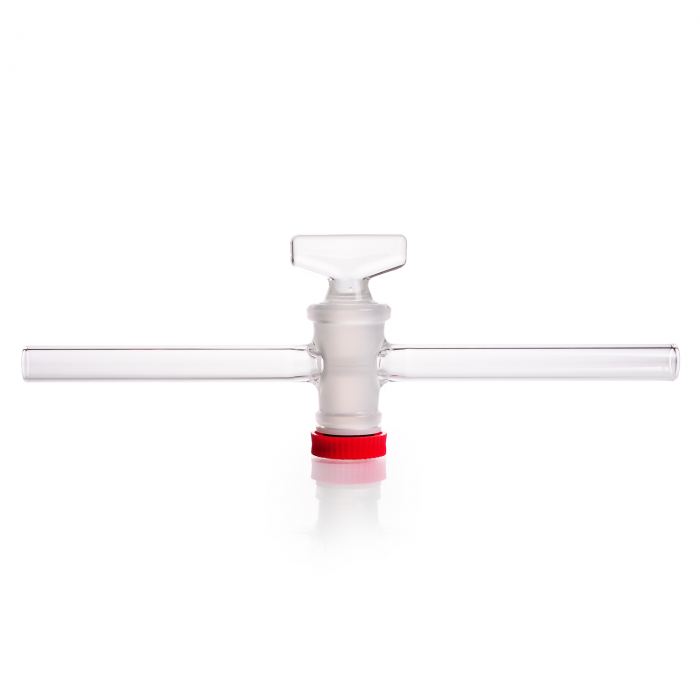 DURAN® Single way stopcocks, complete with DURAN® key with groove, bore 1.5mm,