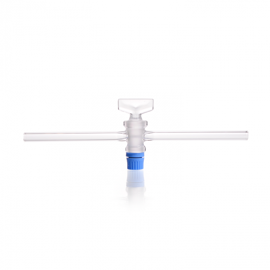 DURAN® Single way stopcocks, complete with SBW key, bore 6 mm, NS 18.8, "side a
