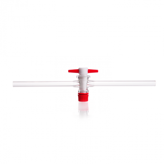 DURAN® Single way stopcocks, taper 1:5, with PTFE keys, bore 6 mm, NS 19.5
