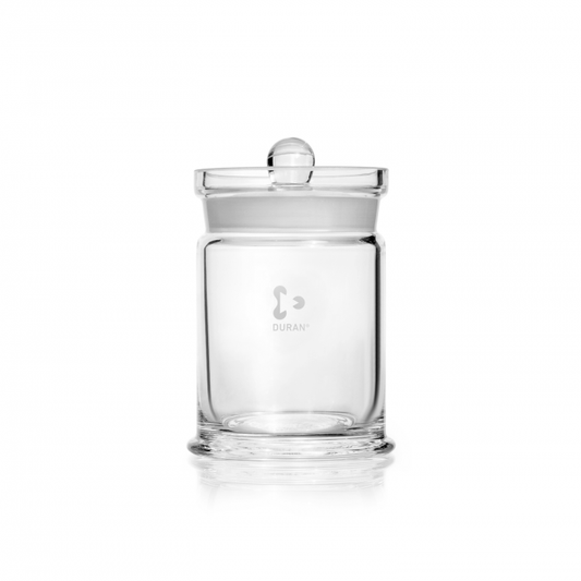 DURAN® Specimen jar, with ground-in knobbed lid, 85 x 123 mm