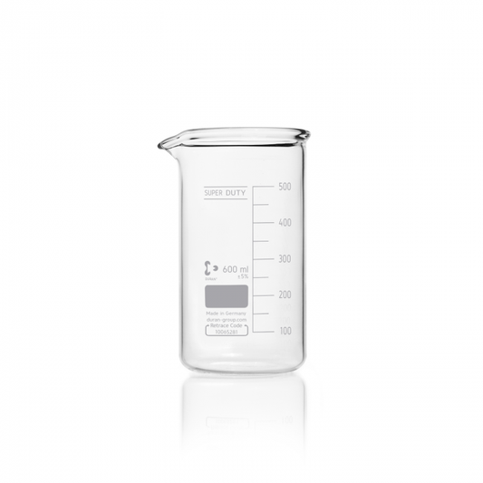 DURAN® super duty beaker, high form, with spout, 600 ml