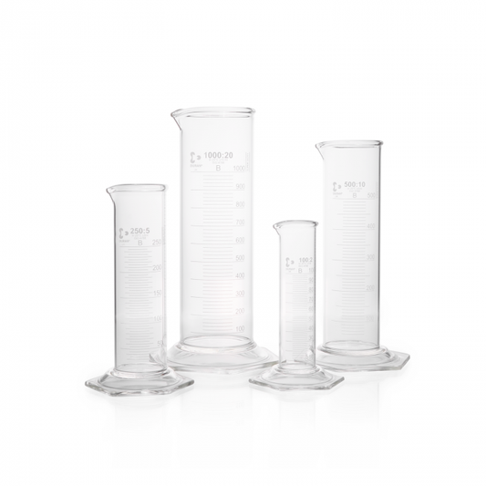 DURAN® Super Duty measuring cylinder, low form, with graduation, class B, 250ml