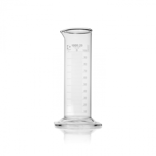 DURAN® Super Duty measuring cylinder, low form, with graduation, class B, 1000m