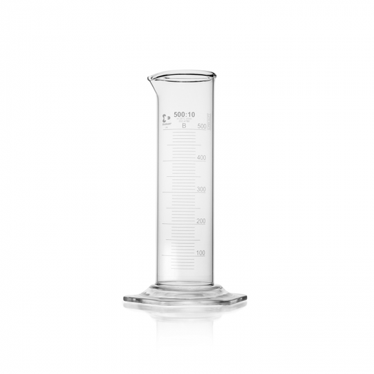 DURAN® Super Duty measuring cylinder, low form, with graduation, class B, 500ml