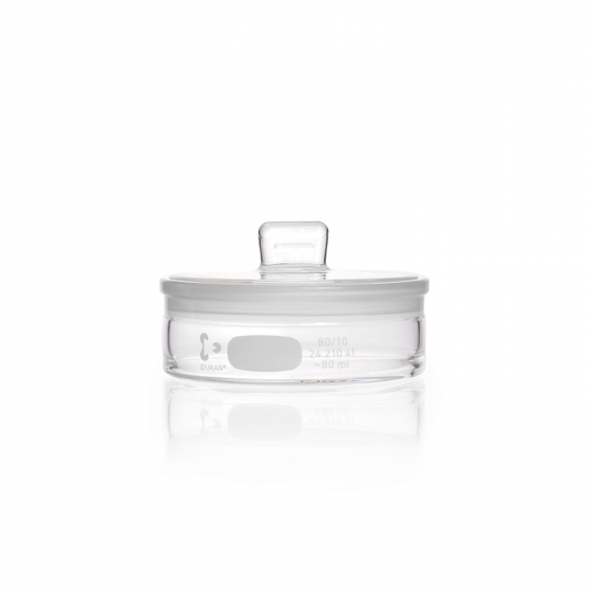 DURAN® Weighing bottle, with grip stopper, flat shape, 85 x 30 mm, 80 ml