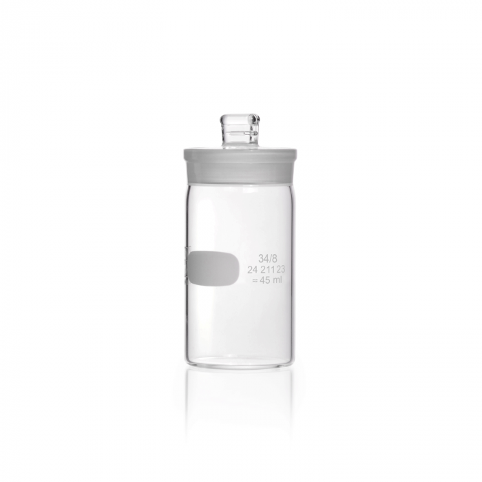 DURAN® Weighing bottle, with grip stopper, tall shape, 38 x 70 mm, 45 ml