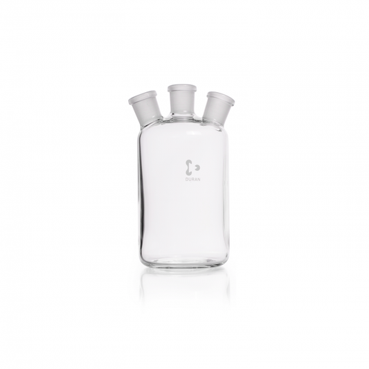 DURAN® Woulff Glass Bottles with 3 necks, NS 19/26, 500 ml